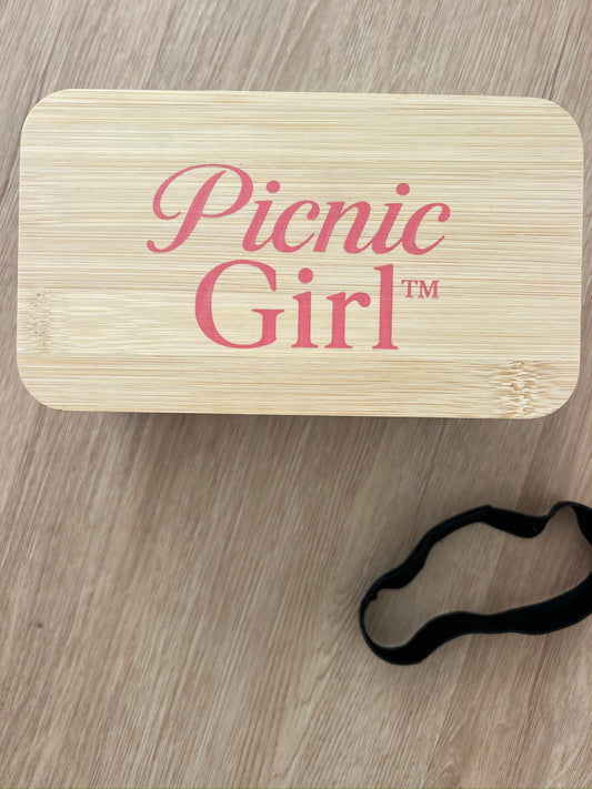 Picnic Girl Branded Bento Box - White