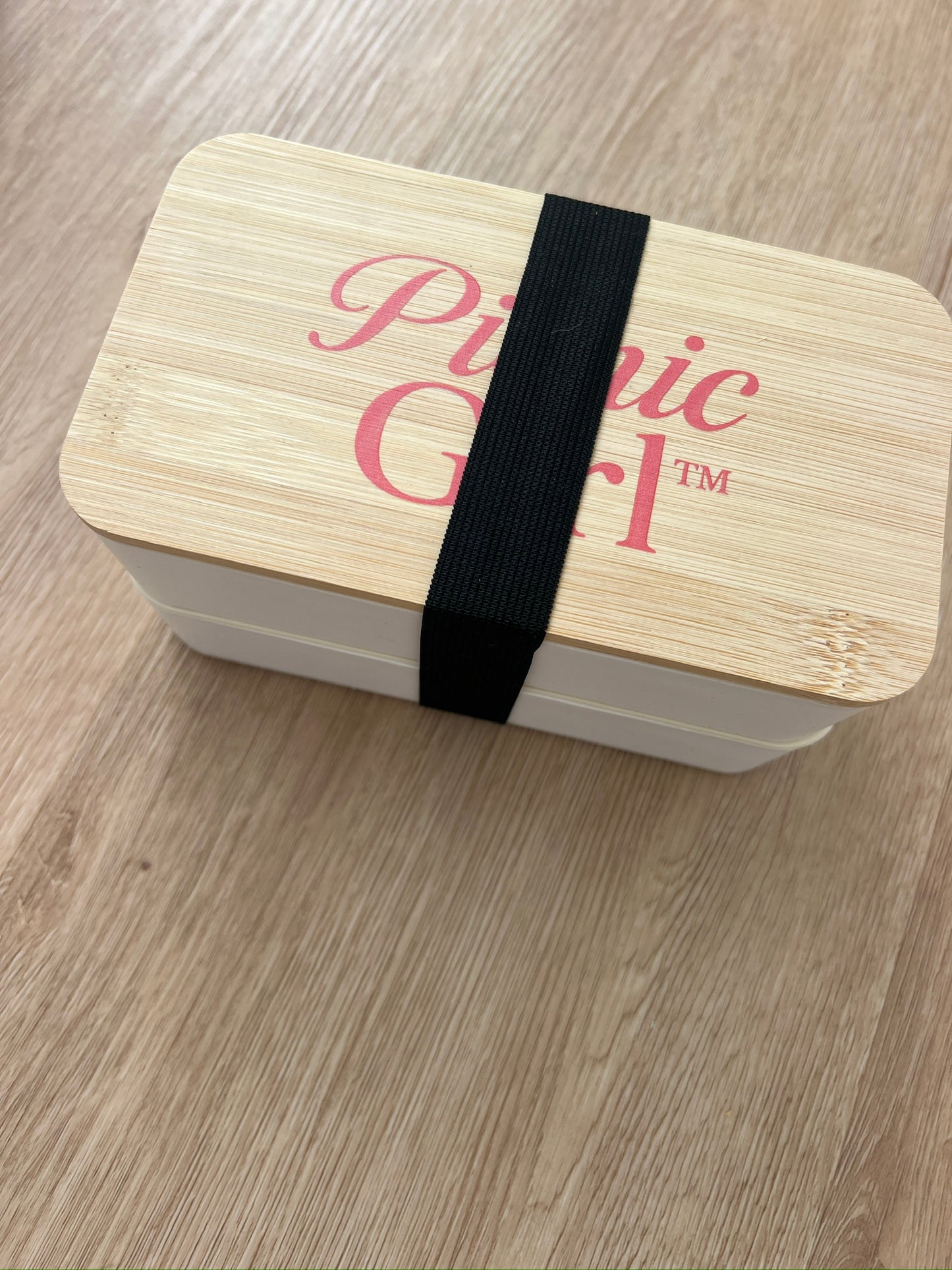 Picnic Girl Branded Bento Box - White