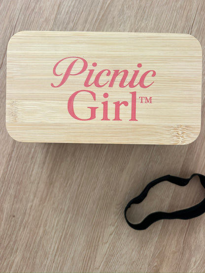Picnic Girl Branded Bento Box - White
