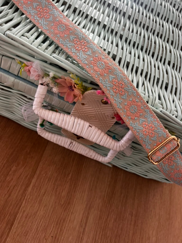 The Big Minty. Basket and accessories for 4. - One of a kind Handmade / Upcycled.