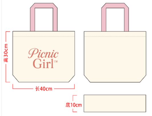 Picnic Girl Tote bag